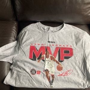 Large T shirt kawhi mvp shirt